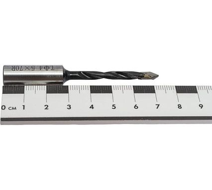 Сверло сквозное 4.5х10х70 мм, R Deltatools 06-0071