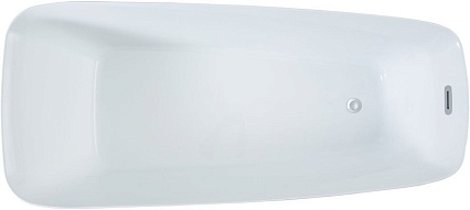 Акриловая ванна Aquanet Family Trend 170x78 см, 90778-GW-MB белый /черный матовый