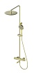 Душевая стойка Oliveeka Y-Line OL-739902-BG с термостатом, золото матовое