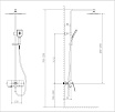 Душевая стойка Timo Halti SX-4190/00 chrome