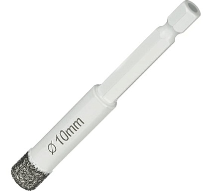 Коронка алмазная по керамике и керамограниту 10 мм Diamond Industrial DIDKVP10S10