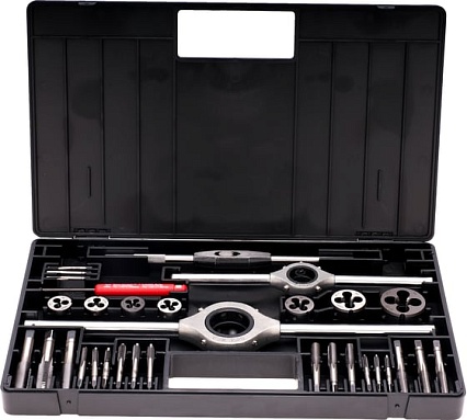 Набор метчиков и плашек Bucovice Tools M3-M12 115CrV3 34 предмета 310120