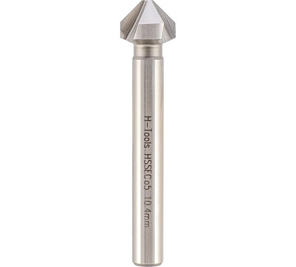 Зенковка H-Tools 90градусов 10.4мм HSSE-Co5 3z DIN335C L-50мм 796104EHT