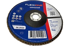 Круг лепестковый конический Цирконий Flexione 180x22 мм, Р40 10000258