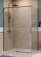 Душевой уголок BelBagno SOFT_CLOSE-1-AH-1-140/80-C-GM 140x80 прозрачный, оружейная сталь