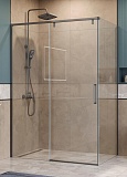 Душевой уголок BelBagno SOFT_CLOSE-1-AH-1-140/80-C-GM 140x80 прозрачный, оружейная сталь