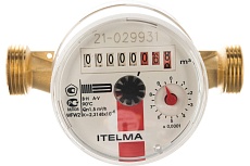 Счетчик горячей воды Ителма ГВС ДУ-15 L=110 без КМЧ Ит.Г-15
