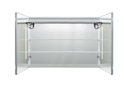 Зеркальный шкаф Aquatek 100x70 см с подсветкой, антипар, хром AQ7104-MLC
