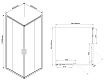Душевой уголок Vincea Garda VSS-1G 80x80 хром, прозрачный