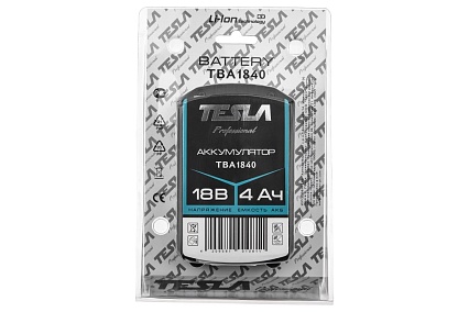Аккумулятор TBA1840 (18.0 В; 4.0 Ач) Tesla 597902