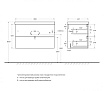 Мебель для ванной BelBagno Due 80 см Bianco Lucido