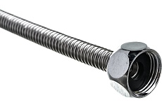 Подводка для смесителя из нержавеющей гофрированной трубы Lavita HF-C400L 1/2хМ10, гайка-штуцер