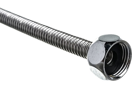 Подводка для смесителя из нержавеющей гофрированной трубы Lavita HF-C400L 1/2хМ10, гайка-штуцер
