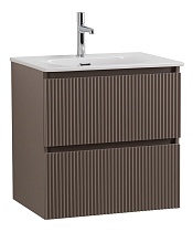 Тумба с раковиной BelBagno Uno-Mini 60 см Бежевый матовый