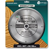 Диск пильный по дереву MKSS Toolbox Woodcutter WC2550 255x80Тх30/20 мм WC25508030