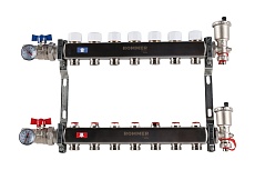 Коллектор из нержавеющей стали Rommer в сборе, без расходомеров, 7 выходов Rms-3210-000007 RG0091LAMJ4LSN