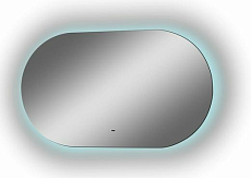 Зеркало Континент Fleur LED 100x60 см с холодной подсветкой, антипар ЗЛП2296