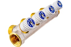 Распределительный коллектор STOUT 3/4, 4 отвода 3/4 ЕК SMB 6851 343404 RG008S37S5IFP8