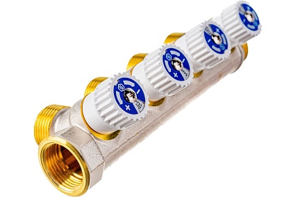 Распределительный коллектор STOUT 3/4, 4 отвода 3/4 ЕК SMB 6851 343404 RG008S37S5IFP8
