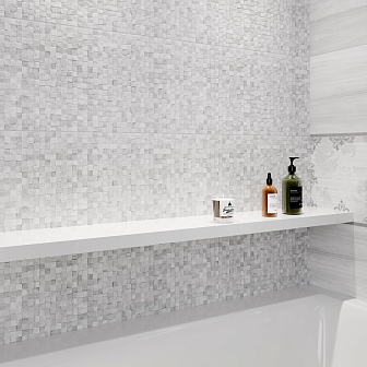 Декор Cersanit Grey Shades белый узор 29,8x59,8 см, GS2L051DT-36