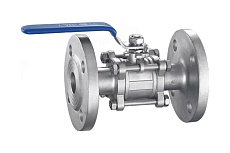 Кран шаровый полнопроходной DN.ru кшфпт.316.180 ду50 ру40 ss316 фланцевый трёхсоставной D160-13283