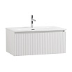 Тумба с раковиной BelBagno Uno 80 см 1 ящик, Bianco Opaco