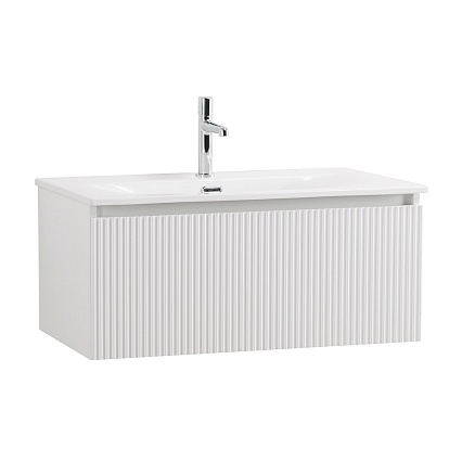 Тумба с раковиной BelBagno Uno 80 см 1 ящик, Bianco Opaco