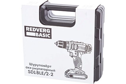 Аккумуляторный шуруповерт Redverg Basic SD18LE/2-2 6680824