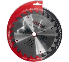 Диск пильный 190х20/16 мм, 24 зуба по дереву Спец СПЕЦ-0520606