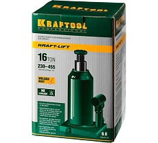 Гидравлический бутылочный домкрат 16т, 230-455мм, Kraftool Kraft-Lift 43462-16_z01