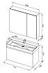 Мебель для ванной Aquanet Йорк 100 см белый глянец