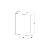 Шкаф подвесной Iddis Edifice 60 см белый EDI60W0i97