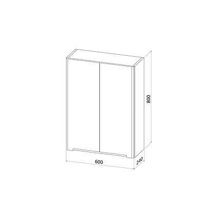 Шкаф подвесной Iddis Edifice 60 см белый EDI60W0i97
