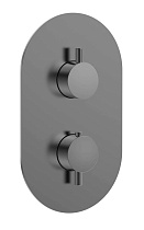 Смеситель для душа AQUAme Siena AQM8806GM термостат, оружейный металл