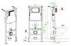 Инсталляция для унитаза Vincea VIS-2508 50x112.5 синий