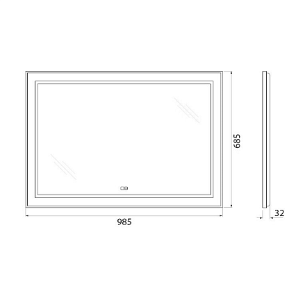 Мебель для ванной BelBagno Kraft 100 см со столешницей, 1 ящик, полка Bianco Opaco