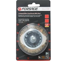 Кордщетка чашеобразная латунная в блистере 63 мм для дрели Forsage F-BCR025 19927