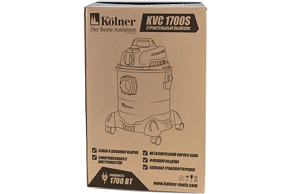 Строительный пылесос Kolner KVC 1700 S 8040400036