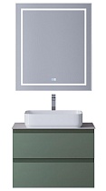 Мебель для ванной BelBagno Kraft 60 см со столешницей, эмаль, Еловый матовый