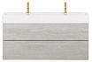 Тумба с раковиной Cezares Molveno 46-120 см (двойная раковина) Legno Bianco