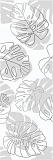 Декор Cersanit Glory белые листья 25х75 см, A15920