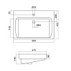 Раковина Santek Тигода 60 см