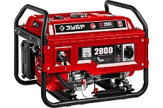 Бензиновый генератор с электростартером Зубр 2800 Вт, СБ-2800Е