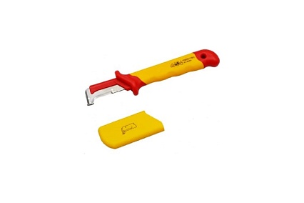 Изолированный кабельный нож BIST с пяткой, VDE, до 1000 В BWD520C-02