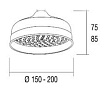 Душевая лейка Margaroli L206OB бронза