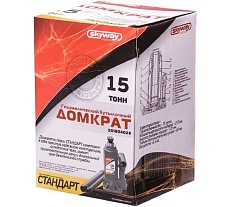 Гидравлический бутылочный домкрат Skyway 15т h 210-395 мм STANDART S01804028