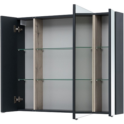 Мебель для ванной Aquanet Алвита New 100 см 1 ящик, 2 дверцы, антрацит