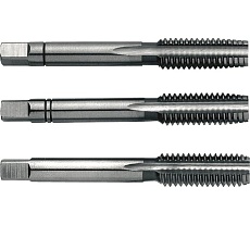 Набор ручных метчиков ZIRA No 1000 HSS DIN 352, 3 пр., Nr.1/Nr.2/Nr.3, M 4 x 0.7 ZI-100060