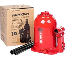 Домкрат гидравлический бутылочный двухштоковый Arnezi 10 т, 180-430 мм R7100234
