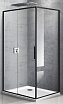 Душевой уголок Vincea Slim VSR-2SL 100x80 черный, прозрачный, L